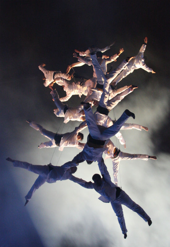 Acrobats on Wires - Human Castle Barcelona
